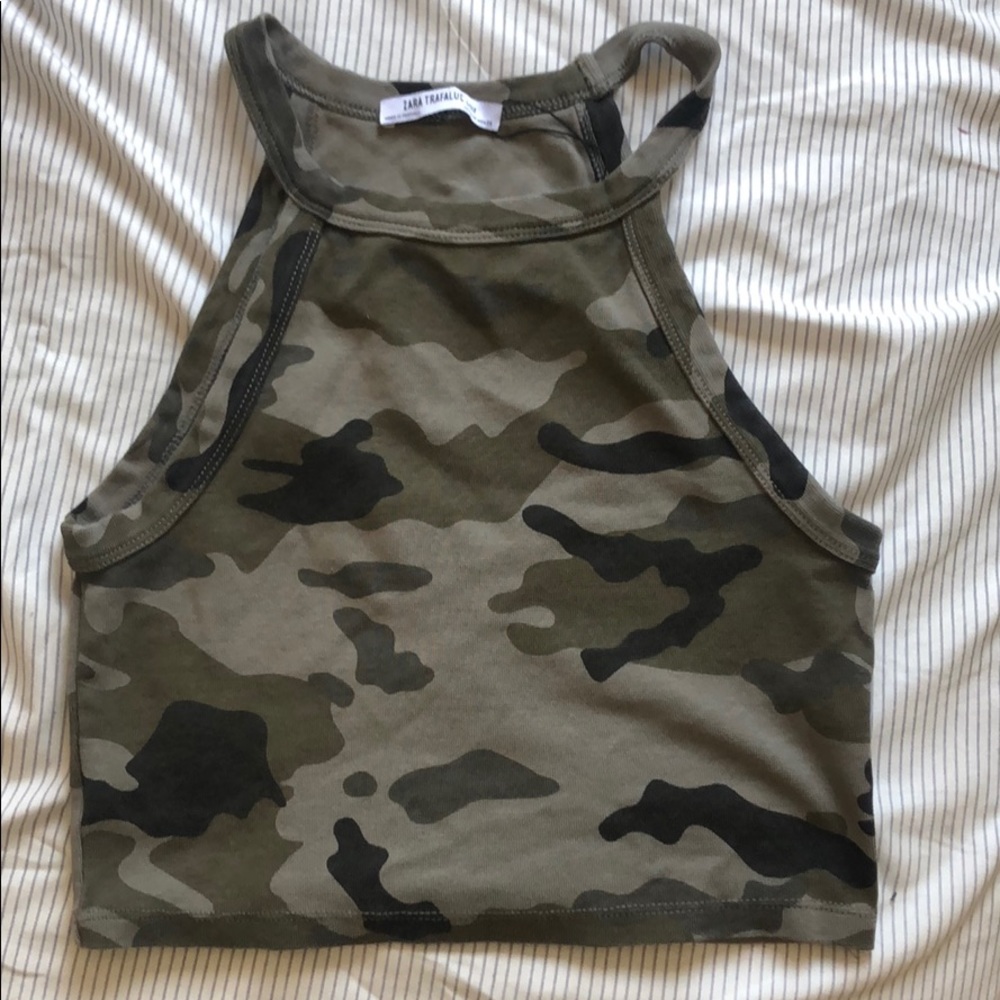 Zara Crop top Camo